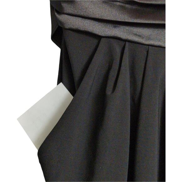 Deb Pink Black Strapless Formal Prom Dress Empire Waist Lace Bodice Y2K Size S - Picture 3 of 9